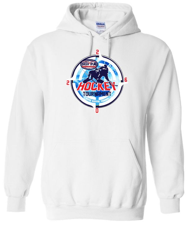 SEDMHA Minor Hockey Tournament - White SEDMHA 2026 Hoodie (Full Chest)