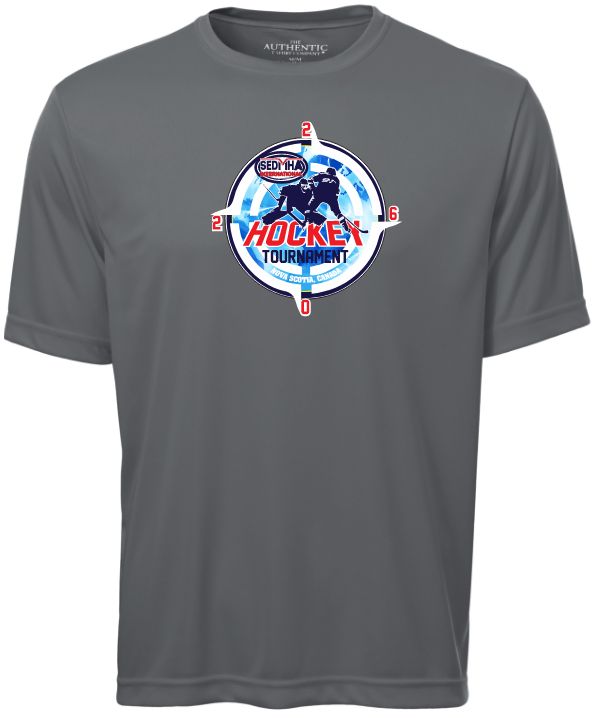 SEDMHA Minor Hockey Tournament - Coal Grey SEDMHA 2026 Short Sleeve Performance Shirt (Full Chest)