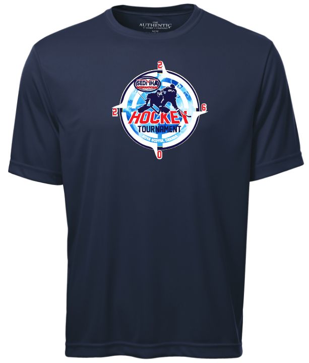 SEDMHA Minor Hockey Tournament - Navy SEDMHA 2026 Short Sleeve Performance Shirt (Full Chest)