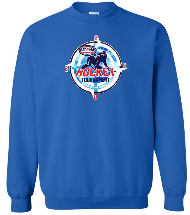 SEDMHA Minor Hockey Tournament - Royal Blue SEDMHA 2026 Crewneck Sweatshirt (Full Chest)