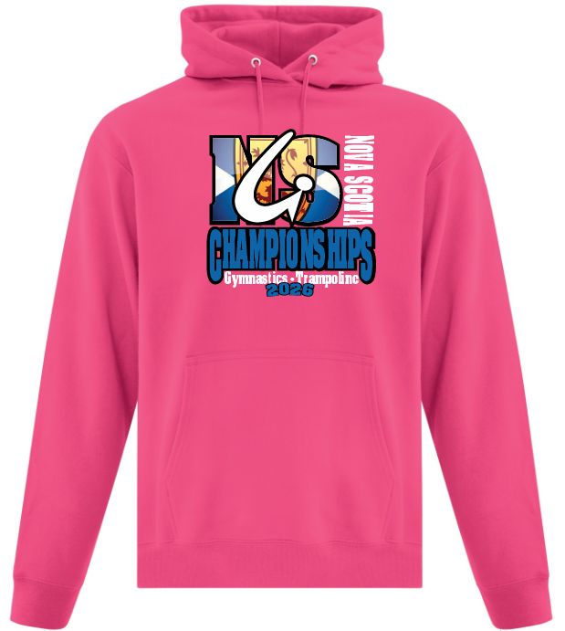 NS Gymnastics and Trampoline Provincial Championships 2026 - Pink Hoodie (Full Chest)