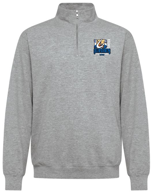 NS Gymnastics and Trampoline Provincial Championships 2026 - Athletic Heather Grey CSW 1/4 Zip Sweater (Left Chest)
