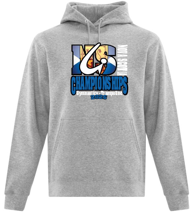 NS Gymnastics and Trampoline Provincial Championships 2026 - Athletic Heather Grey Hoodie (Full Chest)