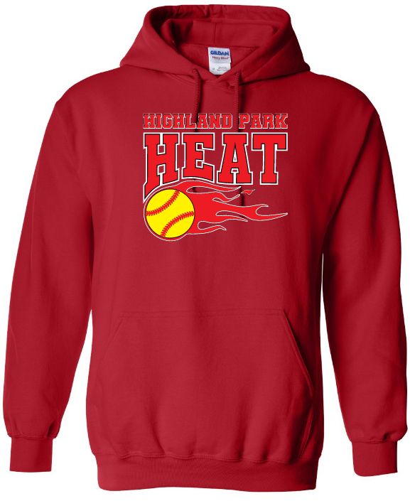 Highland Park Heat - Red Highland Park Heat Hoodie (Full Chest)