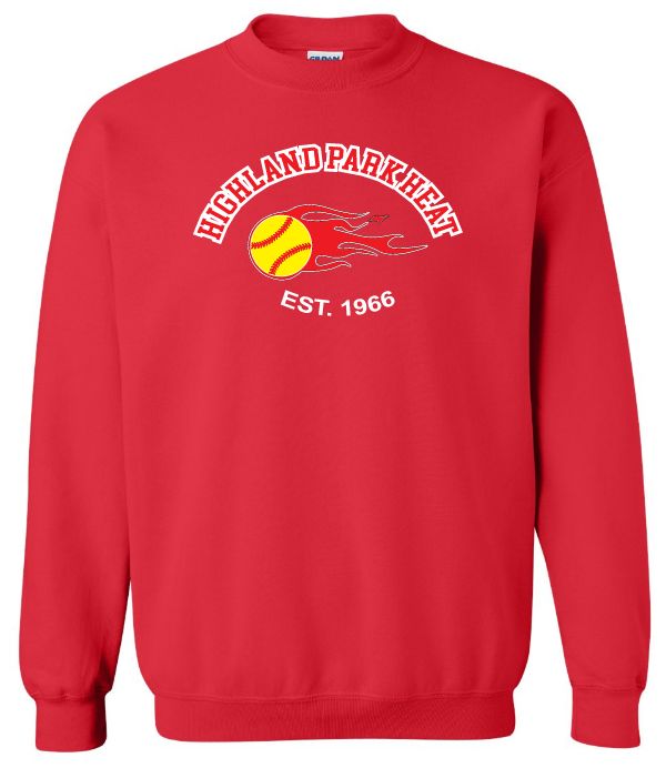 Highland Park Heat - Red Highland Park Est.1966 Crewneck Sweatshirt (Full Chest)