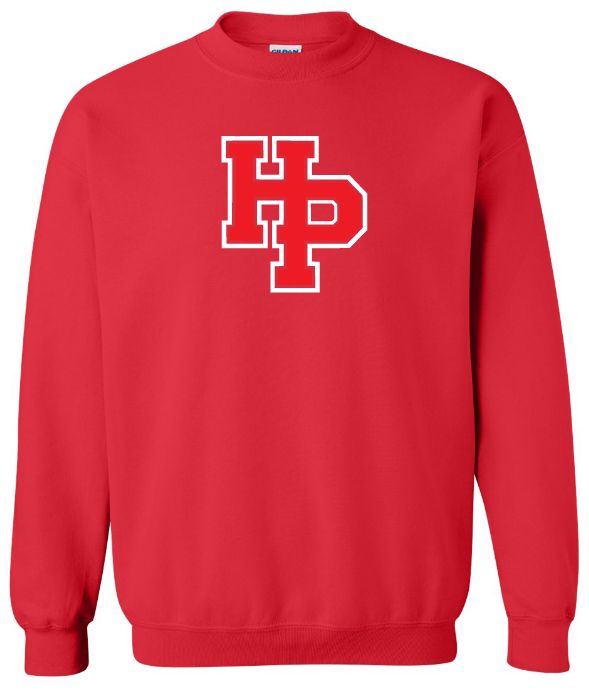 Highland Park Heat - Red HP Crewneck Sweatshirt (Full Chest)