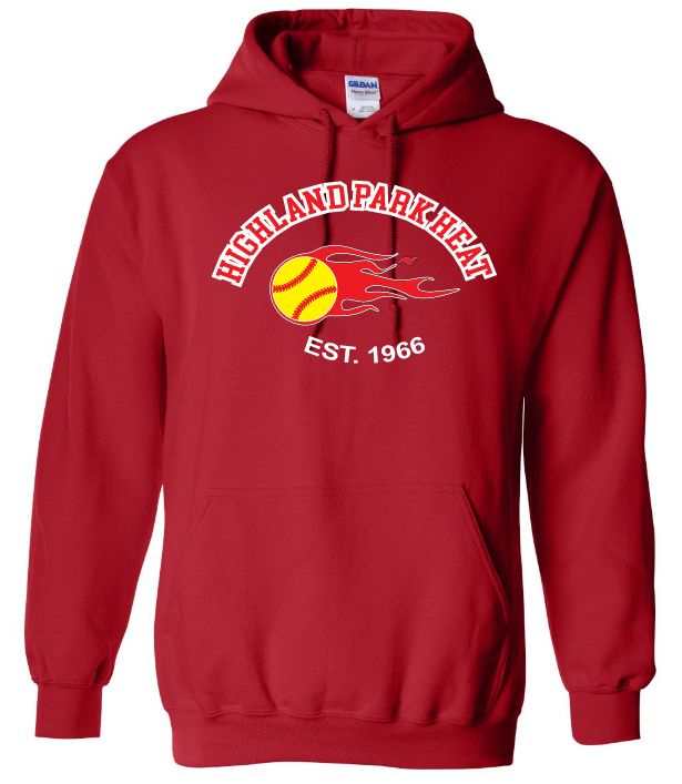 Highland Park Heat - Red Highland Park Est.1966 Hoodie (Full Chest)