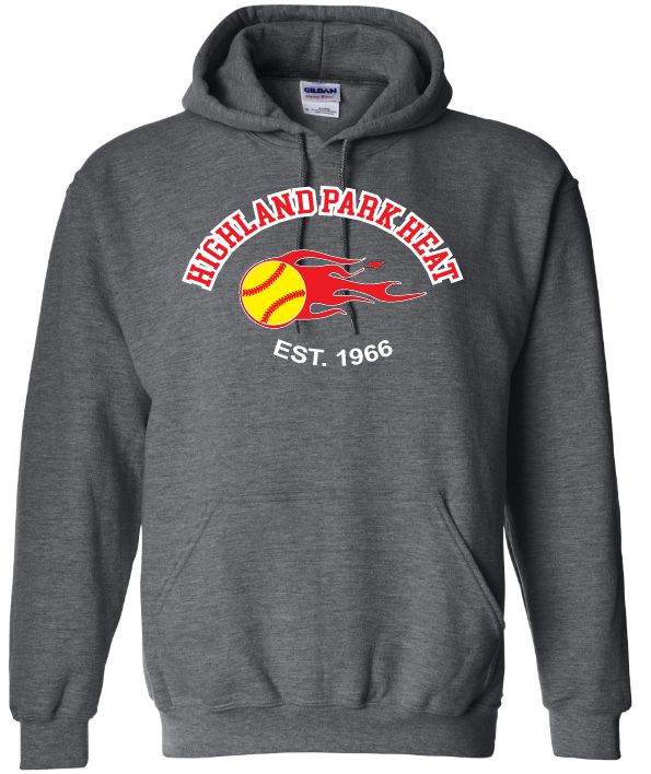 Highland Park Heat - Dark Heather Grey Highland Park Est.1966 Hoodie (Full Chest)