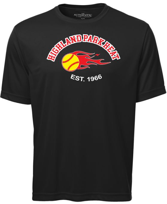 Highland Park Heat - Black Highland Park Est.1966 Sleeve Performance Shirt (Full Chest)