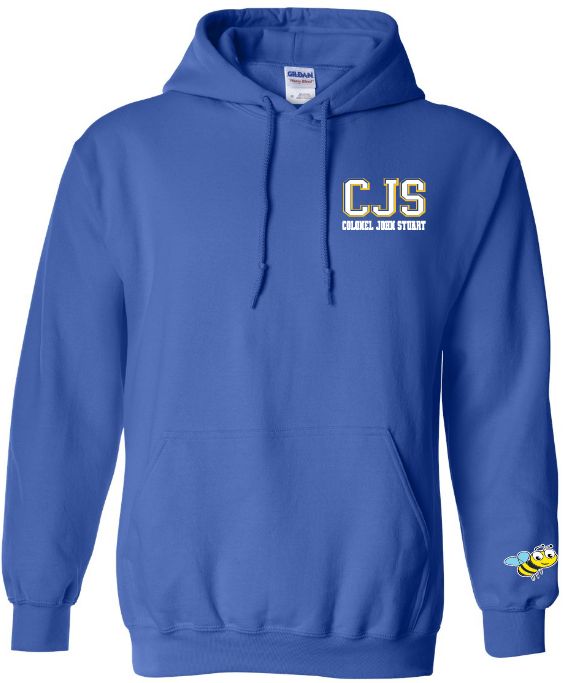 Colonel John Stuart Elementary - Royal Blue CJS Hoodie (Left Chest Logo)