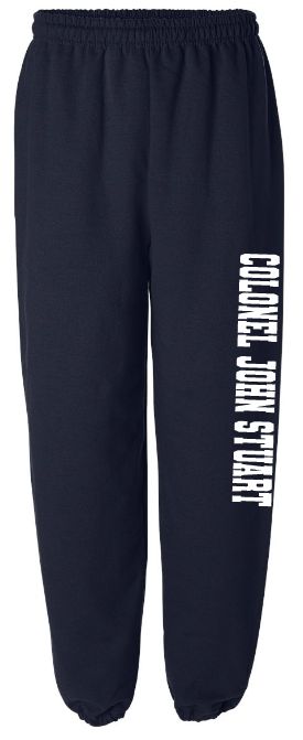 Colonel John Stuart Elementary - Navy "COLONEL JOHN STUART" Sweatpants