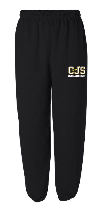 Colonel John Stuart Elementary - Black CJS with Bee Sweatpants
