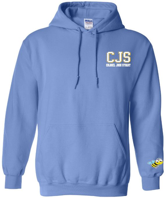 Colonel John Stuart Elementary - Carolina Blue CJS Hoodie (Left Chest Logo)