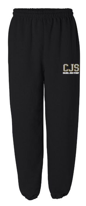 Colonel John Stuart Elementary - Black CJS Sweatpants