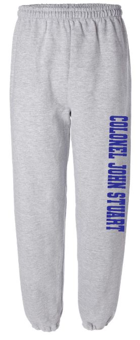 Colonel John Stuart Elementary - Sport Grey "COLONEL JOHN STUART" Sweatpants