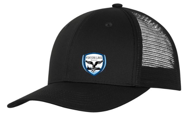 Porters Lake Soccer Club - Black Trucker Cap
