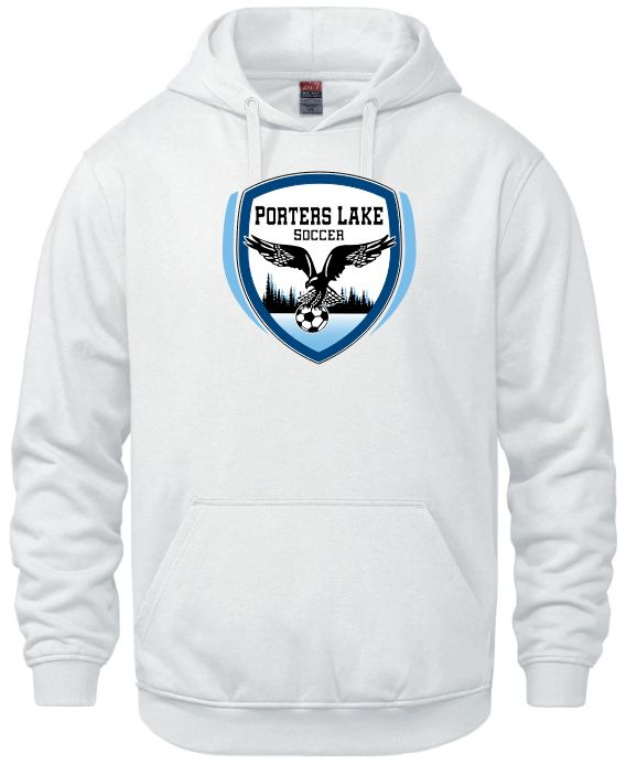 Porters Lake Soccer Club - White Vault Hoodie (Full Chest)