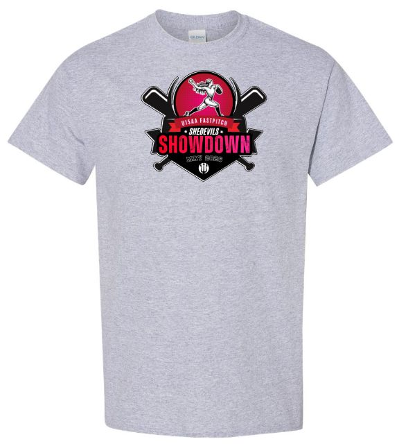 She Devils Show Down - Sport Grey T-Shirt (Full Chest)