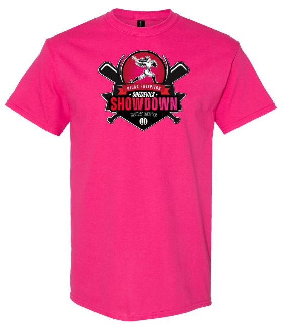 She Devils Show Down - Pink T-Shirt (Full Chest)