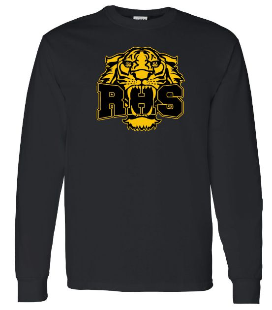 Rocking Stone Heights - Black RHS Long Sleeve Cotton Shirt (Full Chest)