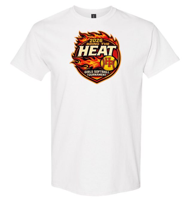 Bring The Heat 2026 - White Cotton T-Shirt (Full Chest)