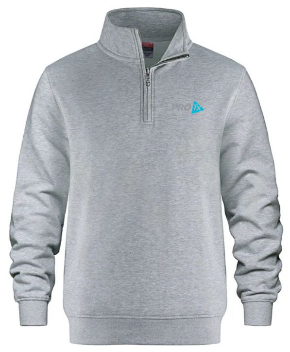 PROTx - Athletic Grey CSW 1/4 Zip Sweater (Left Chest)