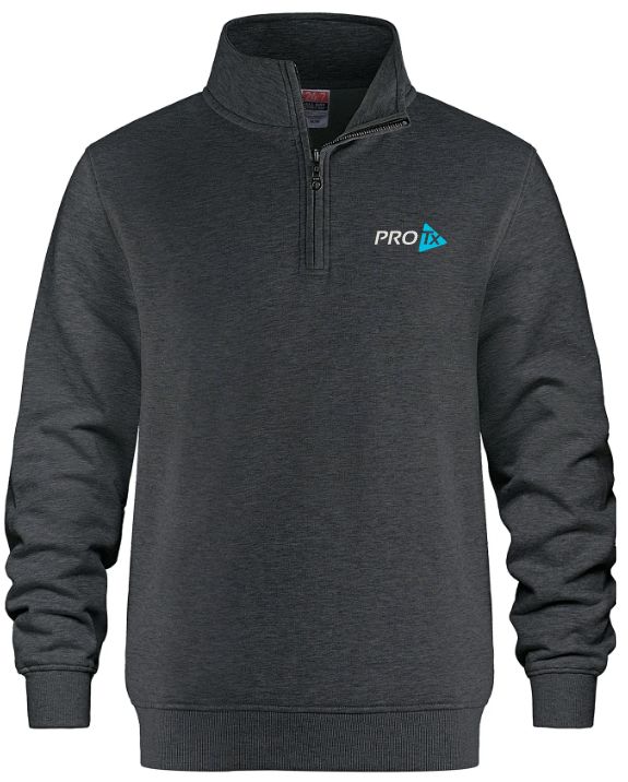 PROTx - Charcoal Heather CSW 1/4 Zip Sweater (Left Chest)