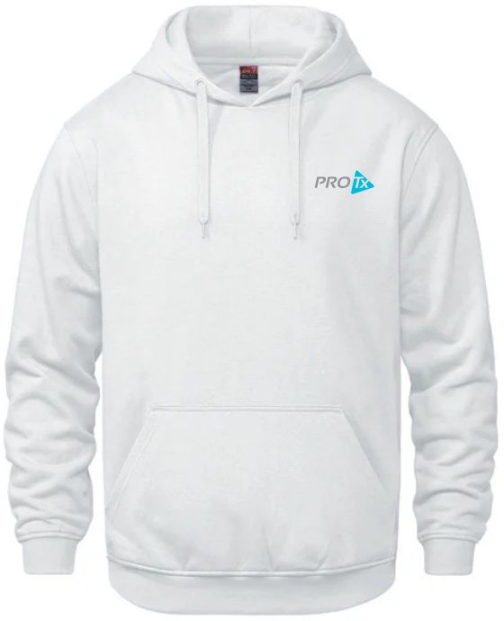 PROTx - White Vault Hoodie (Left Chest)