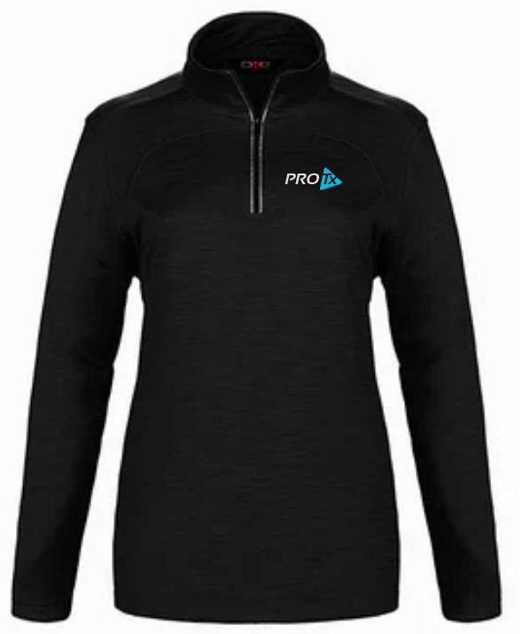 PROTx - Ladies Black CSW 1/4 Zip Sweater (Left Chest)
