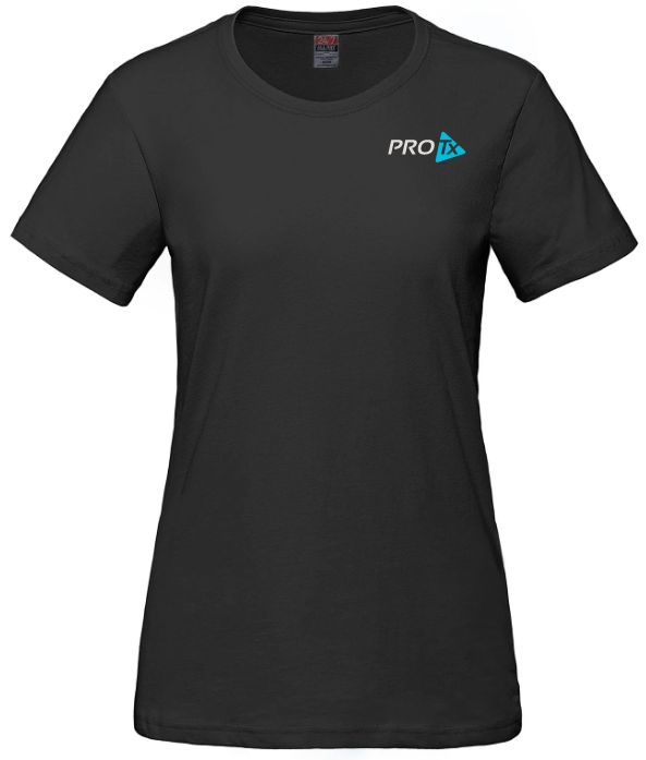 PROTx - Ladies Black Parkour T-Shirt (Left Chest)