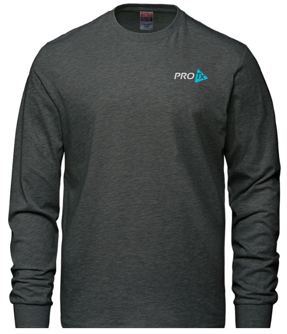 PROTx - Charcoal Heather CSW Long Sleeve Shirt (Left Chest)