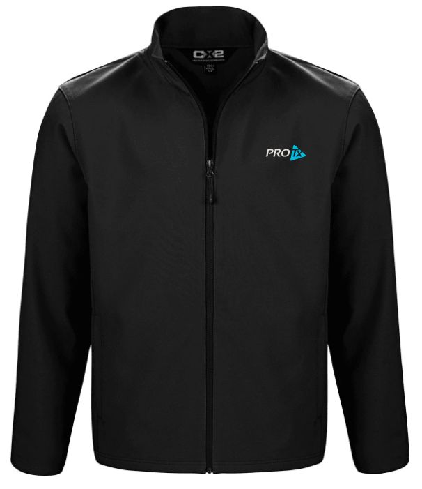 PROTx - Black Cadet Soft Shell Jacket (Left Chest)