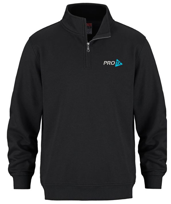 PROTx - Black CSW 1/4 Zip Sweater (Left Chest)
