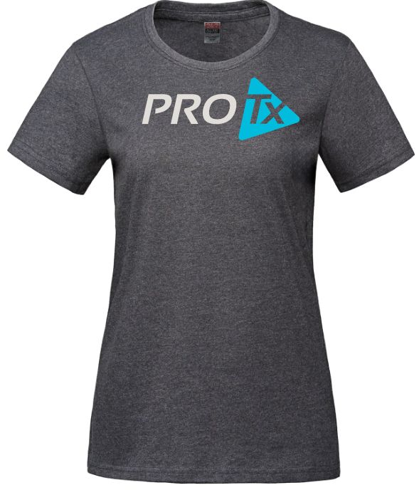 PROTx - Ladies Charcoal Heather Parkour T-Shirt (Full Chest)