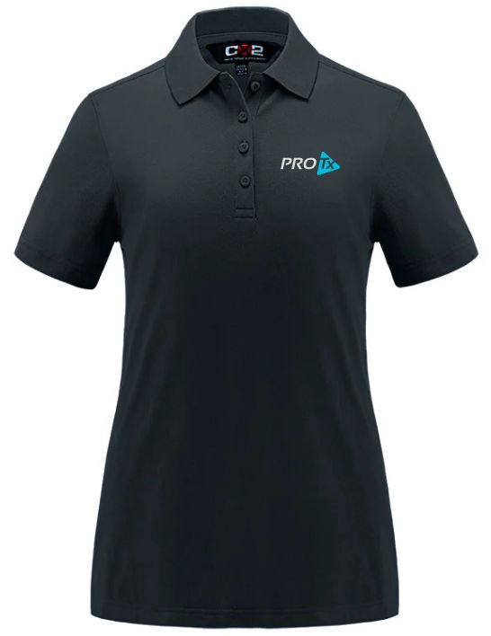PROTx - Ladies Black CSW Elite Polo (Left Chest)