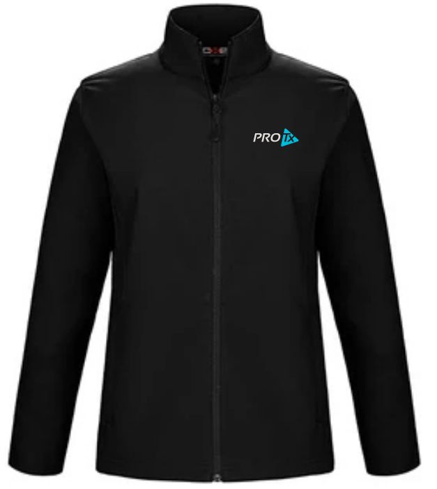 PROTx - Ladies Black Cadet Soft Shell Jacket (Left Chest)
