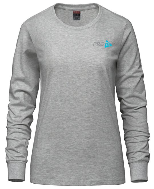 PROTx - Ladies Athletic Heather CSW Long Sleeve Shirt (Left Chest)