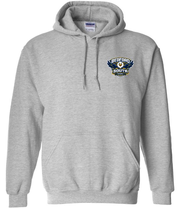 Bedford South School - Sport Grey Hoodie (Left Chest Logo)