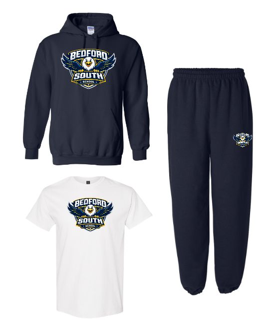 Bedford South School - Bedford South School Bundle (Hoodie, Cotton T-Shirt &amp; Sweatpants)