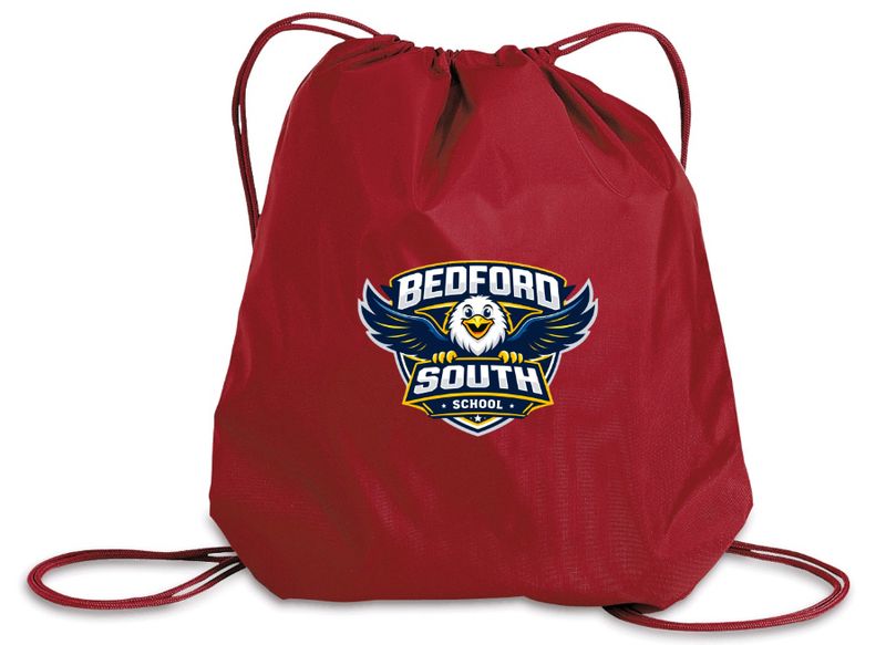 Bedford South School - Red Cinch Bag