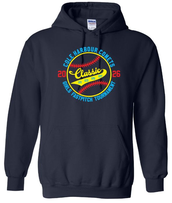 Cole Harbour Comets Fast Pitch Tournament - Navy Hoodie (Full Chest)