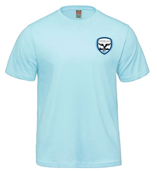 Porters Lake Soccer Club - Light Blue Parkour T-Shirt (Left Chest)