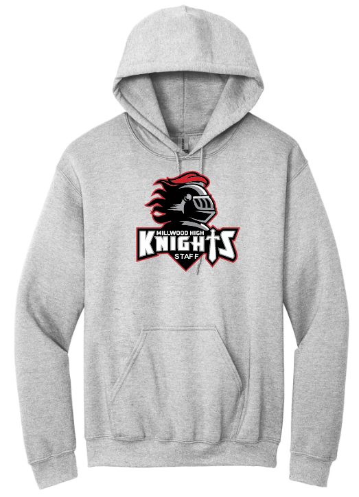 Millwood High - Sport Grey Millwood Staff Logo Hoodie (Full Chest)