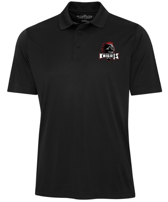 Millwood High - Black Millwood Staff Pro Team Polo Shirt (Left Chest)