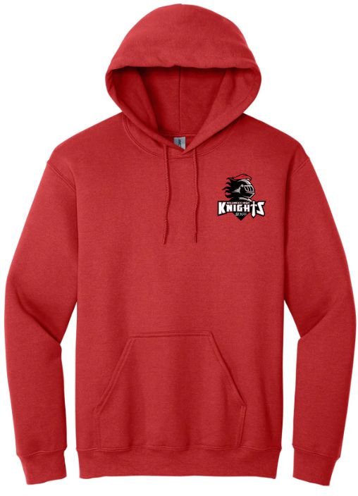 Millwood High - Red Millwood Staff Logo Hoodie (Left Chest)