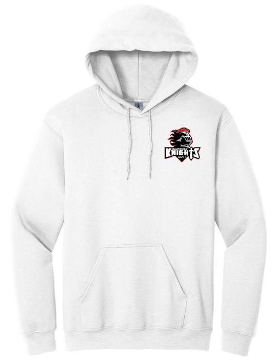 Millwood High - White Millwood Staff Logo Hoodie (Left Chest)