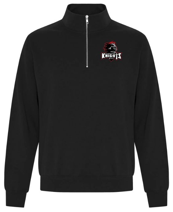 Millwood High - Black Millwood Staff Logo 1/4 Zip Sweatshirt