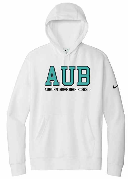 Auburn High - White AUB Auburn Drive High School Nike Hoodie
