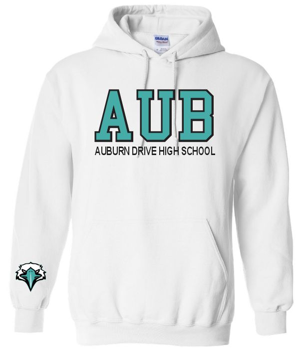 Auburn High - White AUB Auburn Drive High School Hoodie