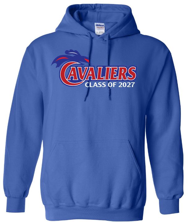 Cole Harbour High - Royal Blue Cavaliers Class of 2027 Hoodie